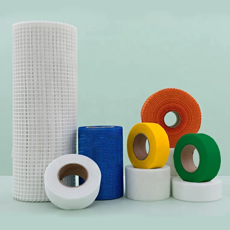 Filament Glass Fiber Joint Tape Self Adhesive Fiberglass Mesh Drywall Joint Tape For Cement Board