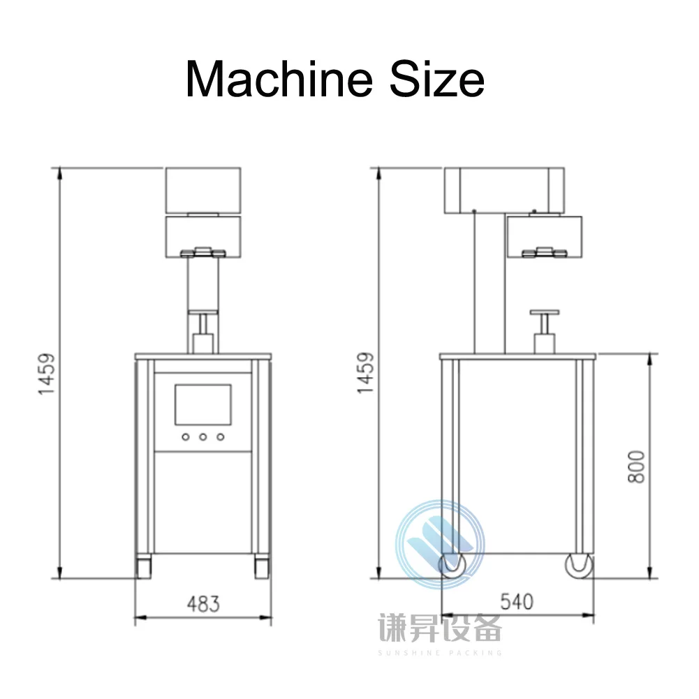 
Semi-Automatic can sealer / pet bottle sealing machine / beer tin can sealing machine 