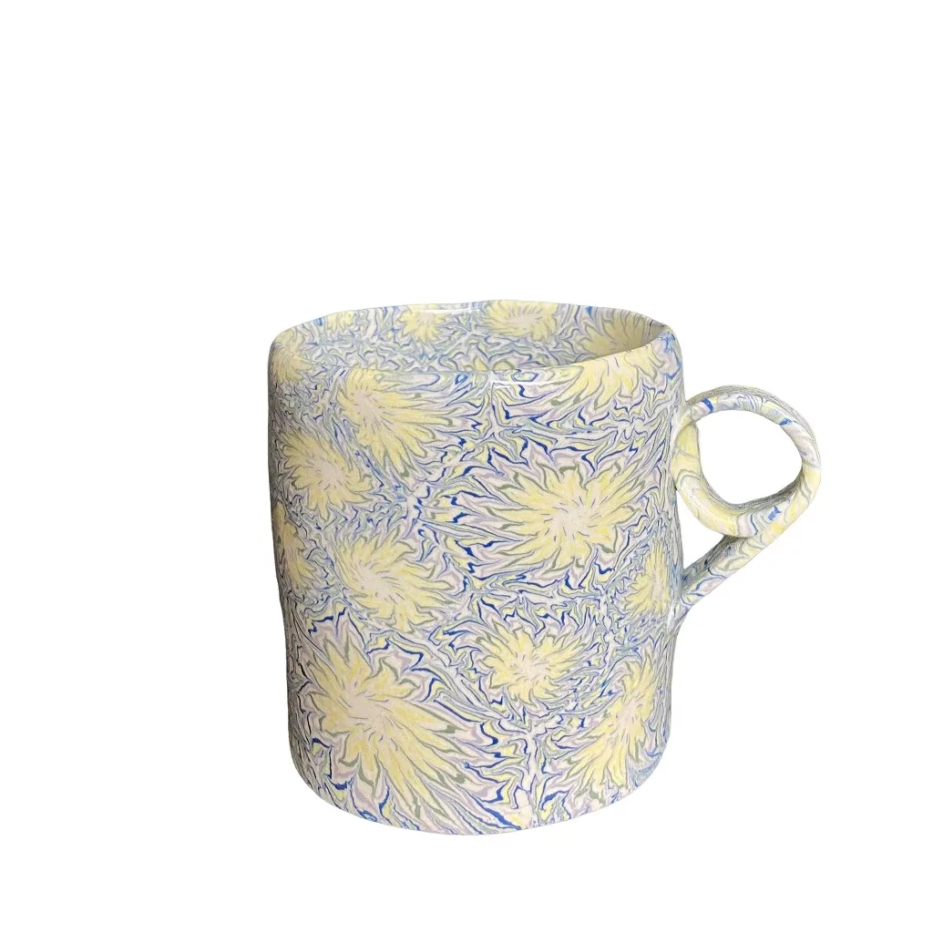 Beautiful Finishes Clay Kneading Pottery Wholesale Reusable Coffee Water Cup