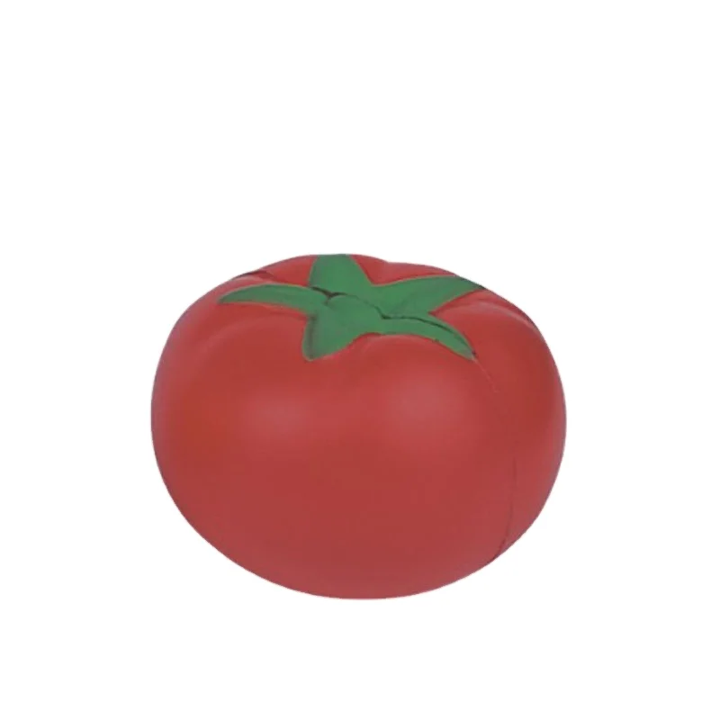 Promotional custom logo print anti stress relief PU foam tomato stress ball
