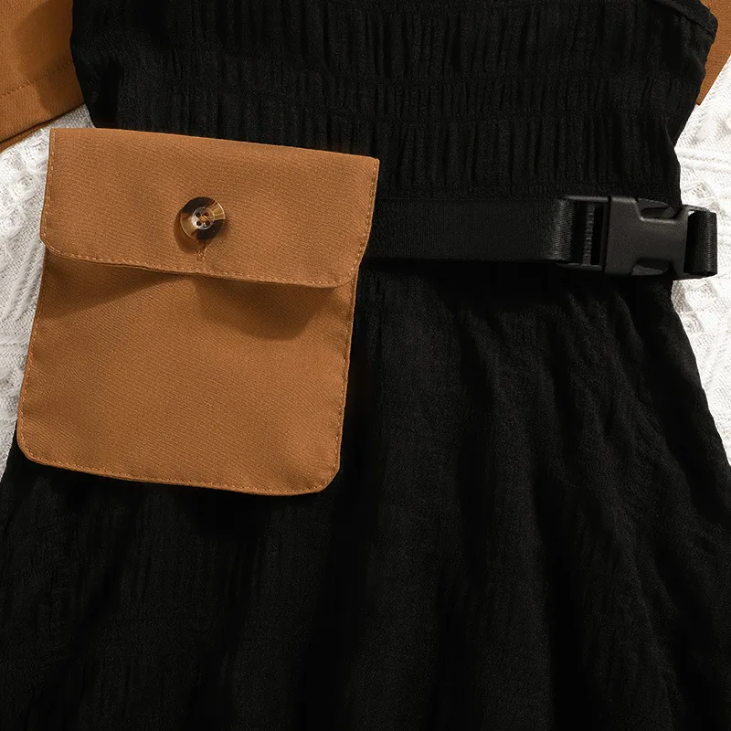 Conyson Latest Fashion korea Kids three pieces clothing suit jacket Dress wholesale solid color Girl summer clothes Set with bag