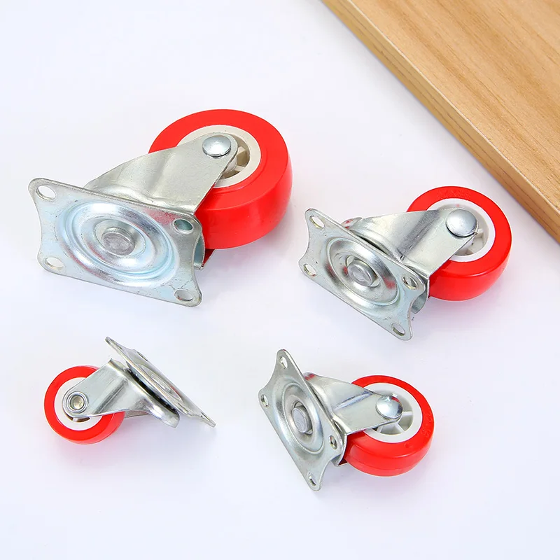 3 inch fixed PVC caster fixed bed caster wheel furniture wheel drawer caster wardrobe sliding
