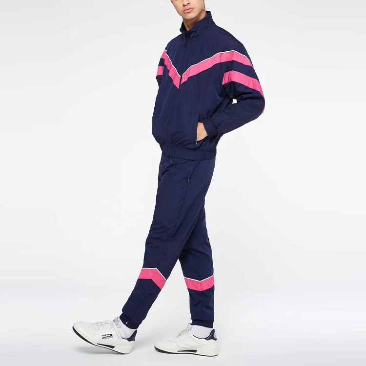 wholesale designers men sweatsuit unisex jogger tracksuit custom logo nylon fitness sportswear joggers set training wear