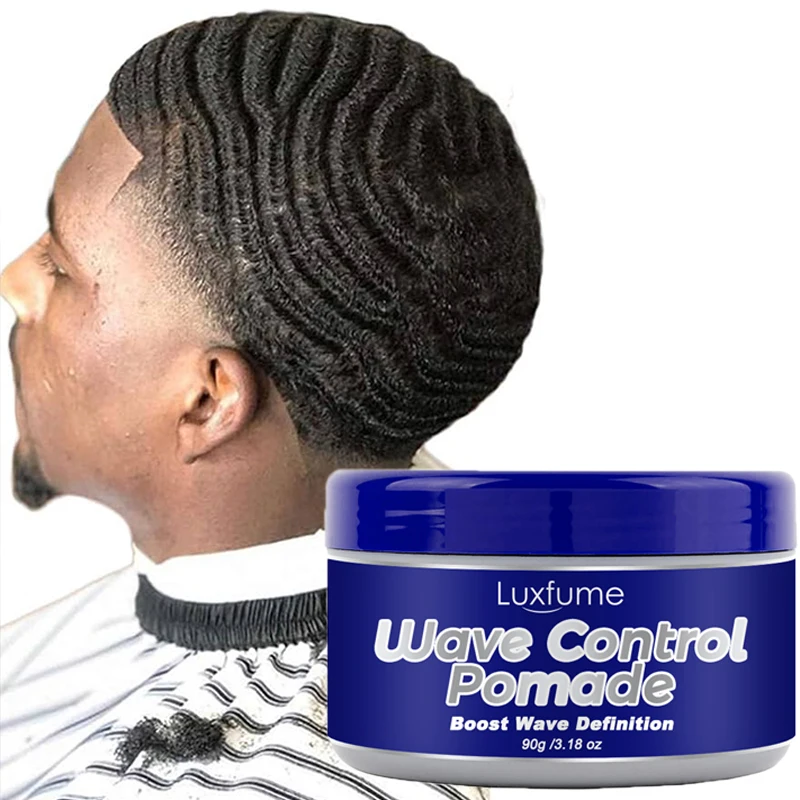 Luxfume Pomade Waves 360 Man Hair Styling Products Pomade Wave Control Wax Pomade For Men Private Label