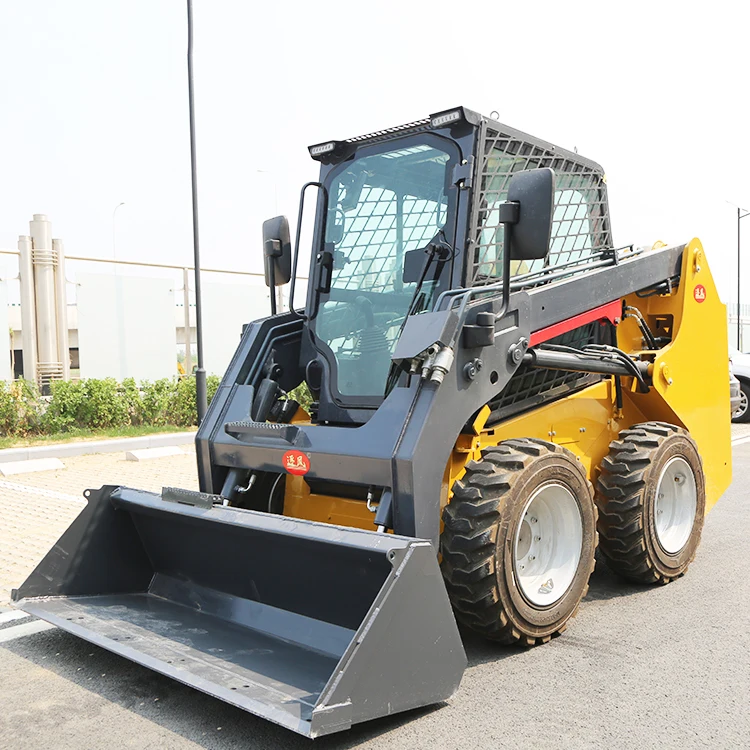 Ce Approved Front End Loader Mini Wheel Cargador 4in1 Bucket Track Skid Steer Loader With Stump Grinder