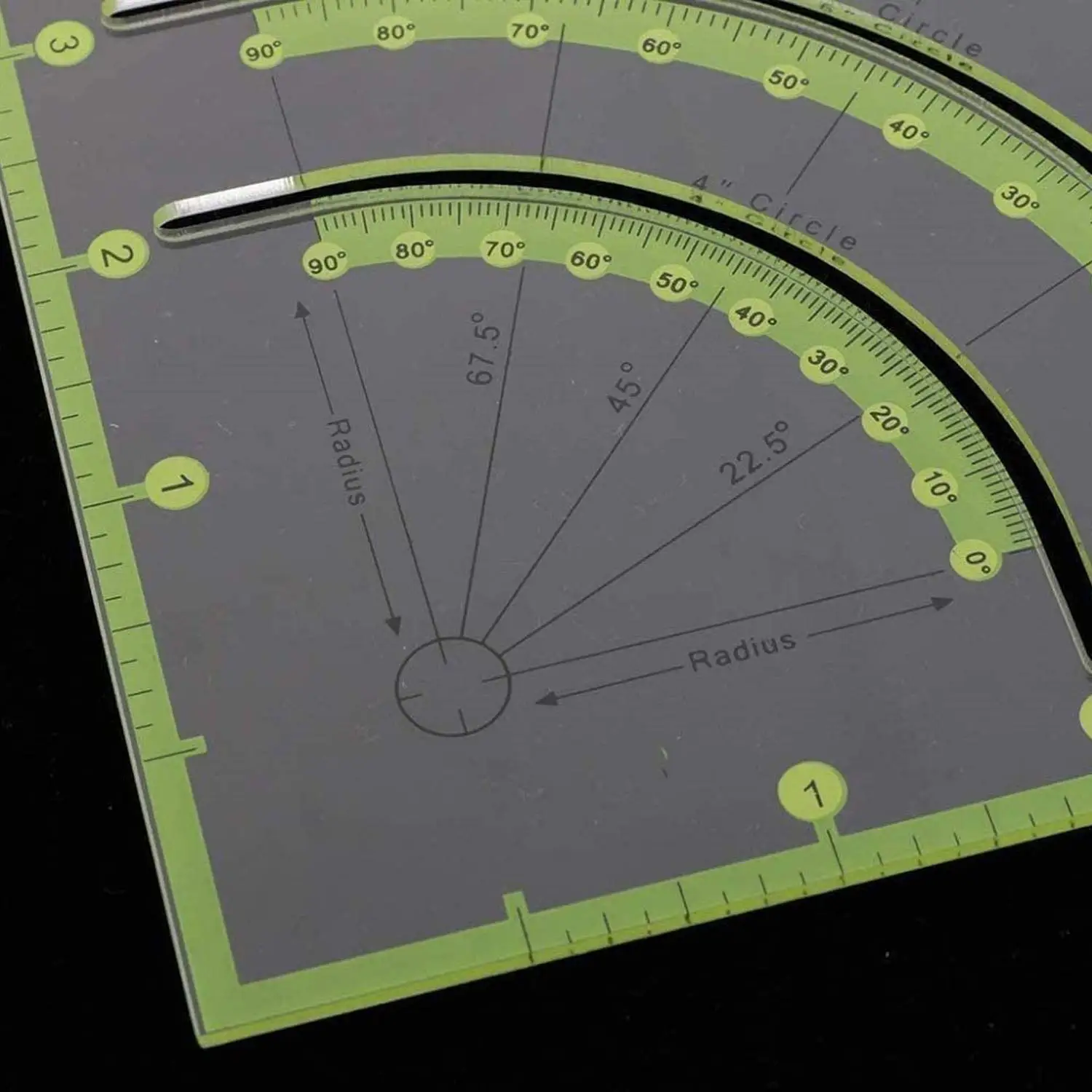 Circle Magic Quilting Ruler Tape - Multifunctional Quilt Ruler Patchwork Cutters Acrylic Craft Ruler