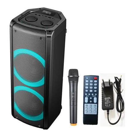 Hot 6.5 inch stereo outdoor bass portable karaoke active speaker performance bass speaker with display and USB SD FM