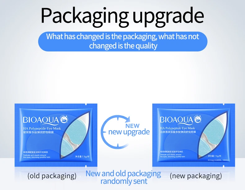 OEM BIOAQUA private label Wholesale Hyaluronic Acid anti-wrinkle Moisturizer Anti Aging Eye Mask