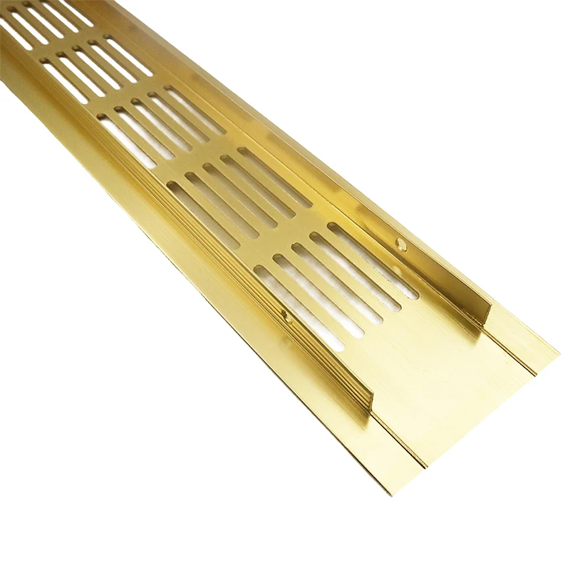 JIAXIN 50mm width aluminum air ventilation grille for kitchen cabinet cupboard and office desk