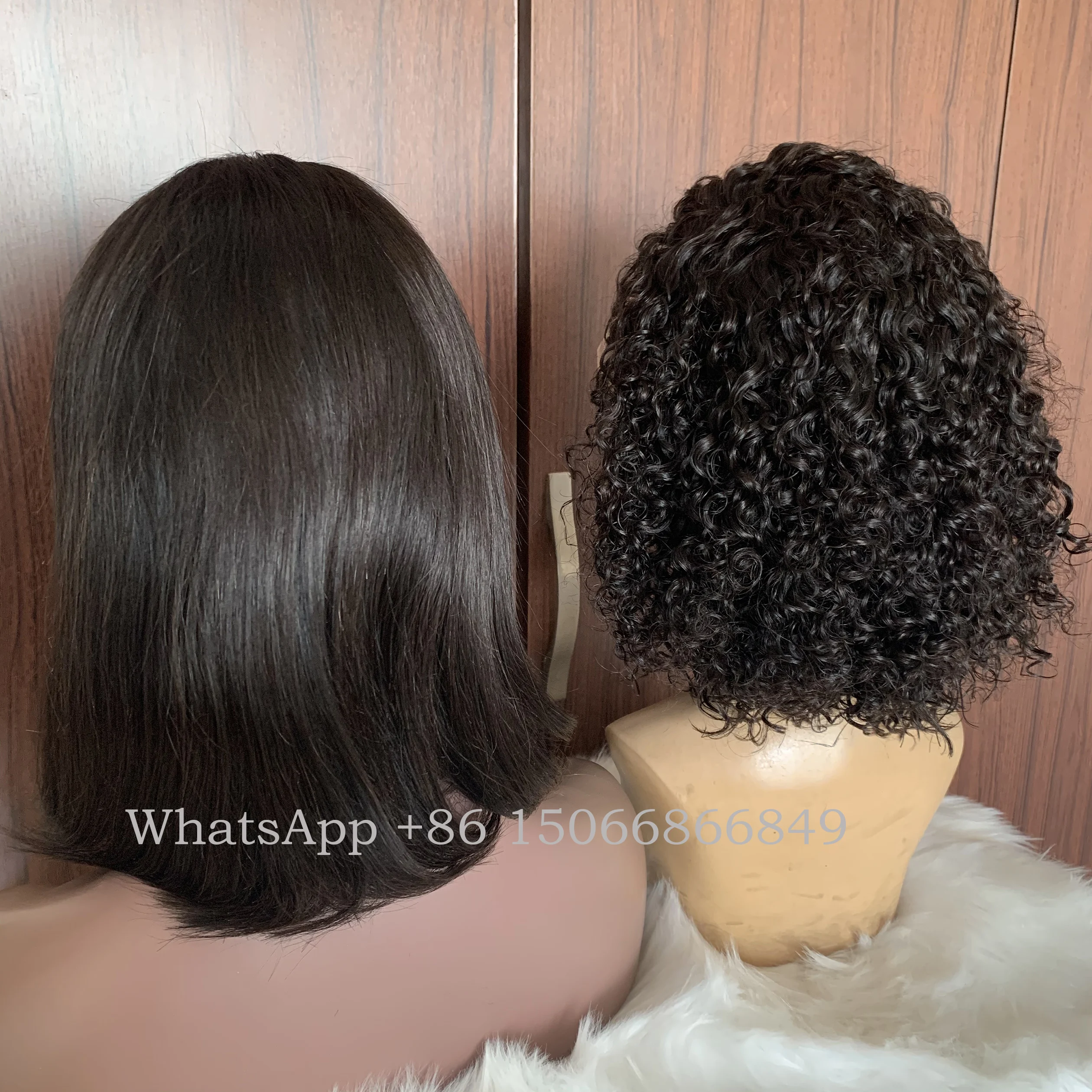Hand making full lace wig manufacture factory price remy hair wig silky straight