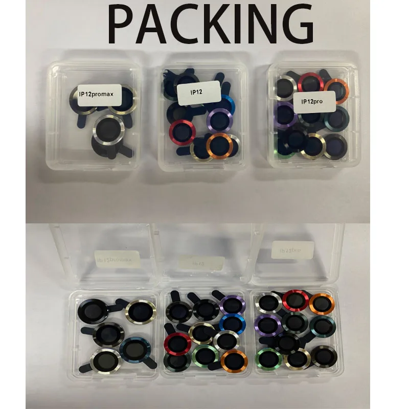 Hd Clear High Transparent Camera Lenses Aluminum Alloy Metal Cover Rear Film For Iphone 13 12 11 Pro Max Mini