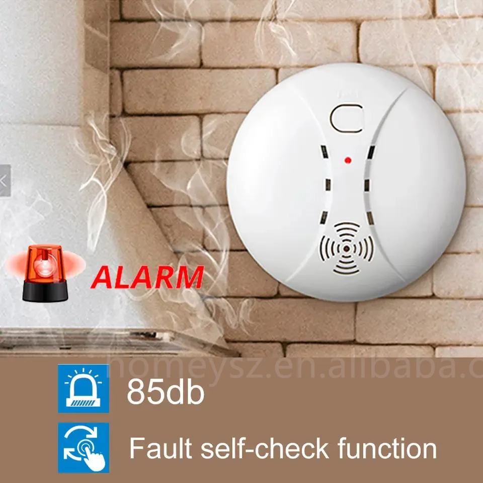 Safe and Convenient Restaurant Wireless High Sensitivity Fire Alarm Smoke Alarm