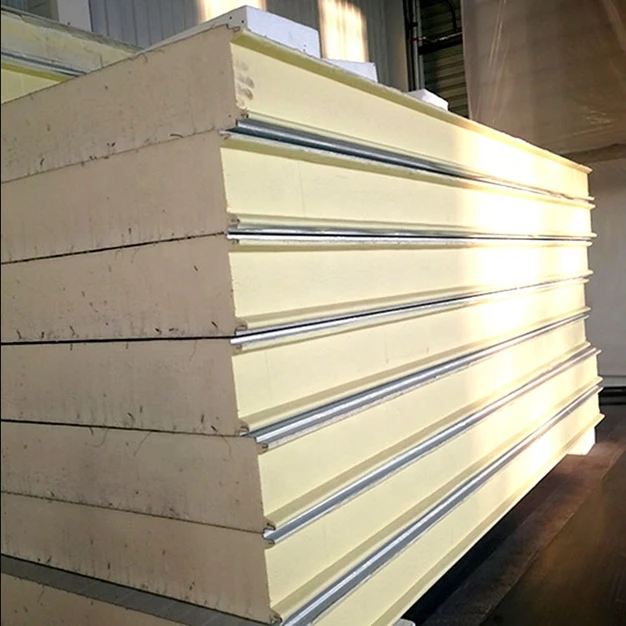 good quality easy installation prefabricated pu sandwich panels for steel constructions