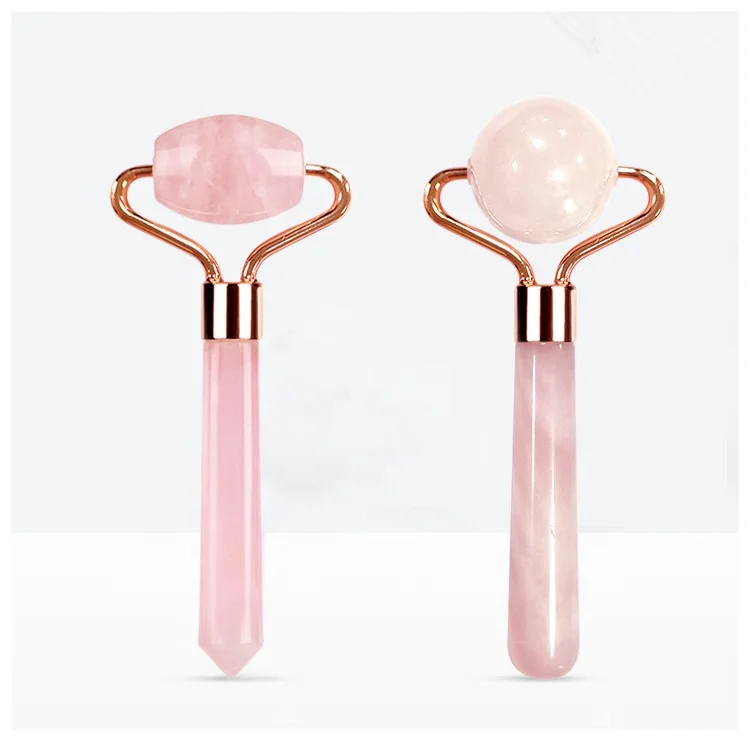 Wholesale Single head crystal jade roller pagoda pole ball face beauty rod eye massager jade push