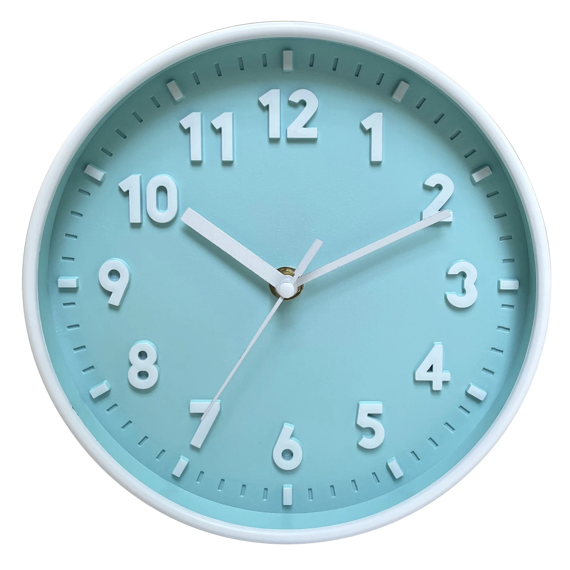 W116 8 Inch Nordic Home Decor Movement Mechanism With Hands Minimalist Plastic Wall Clocks