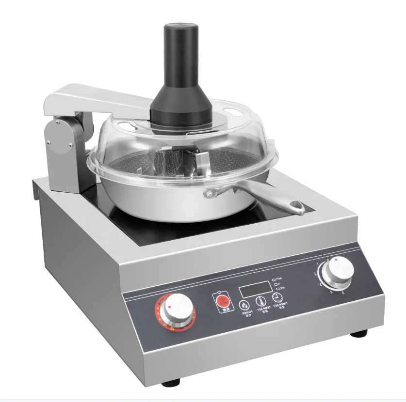 Fashionable automatic cooking machine electromagnetic heating fried rice machine for Chinese and Western restaurants