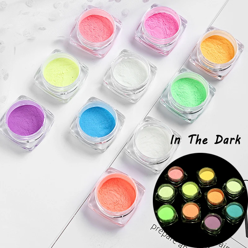 Manufacturer Phosphorescent Pigment Glow In The Dark Powder for Face Lips Nails Body