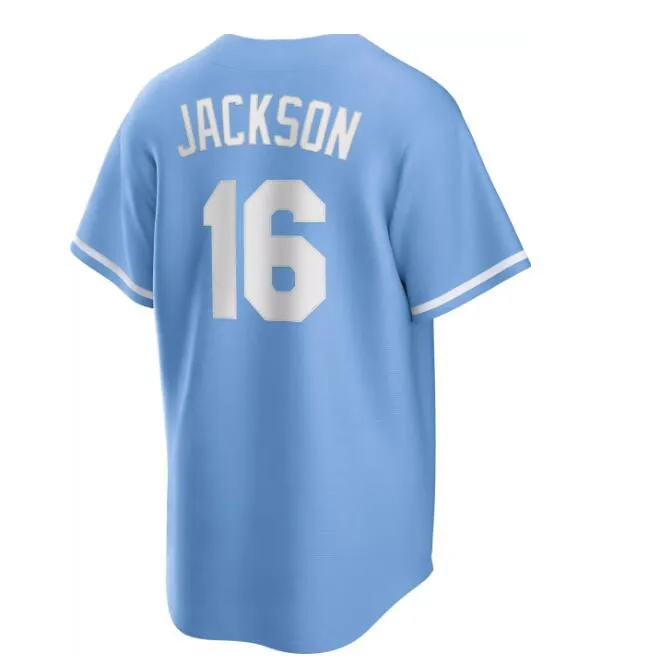 Вышитые бейсбольные майки Kansas City 6 Waters 7 Witt Jr. 9 Pasquantino 13 Perez 15 Merrifield 16 Bo Jackson 38 18