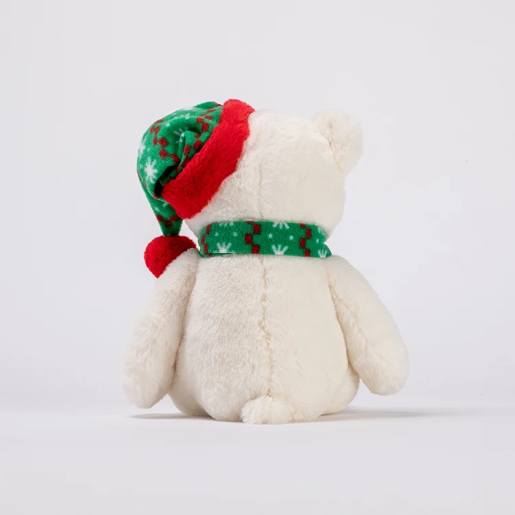 2022 New Design Custom Christmas Gift Cute stuffed Animals Plush Teddy Bear Plush Toy With Scarf And Hat