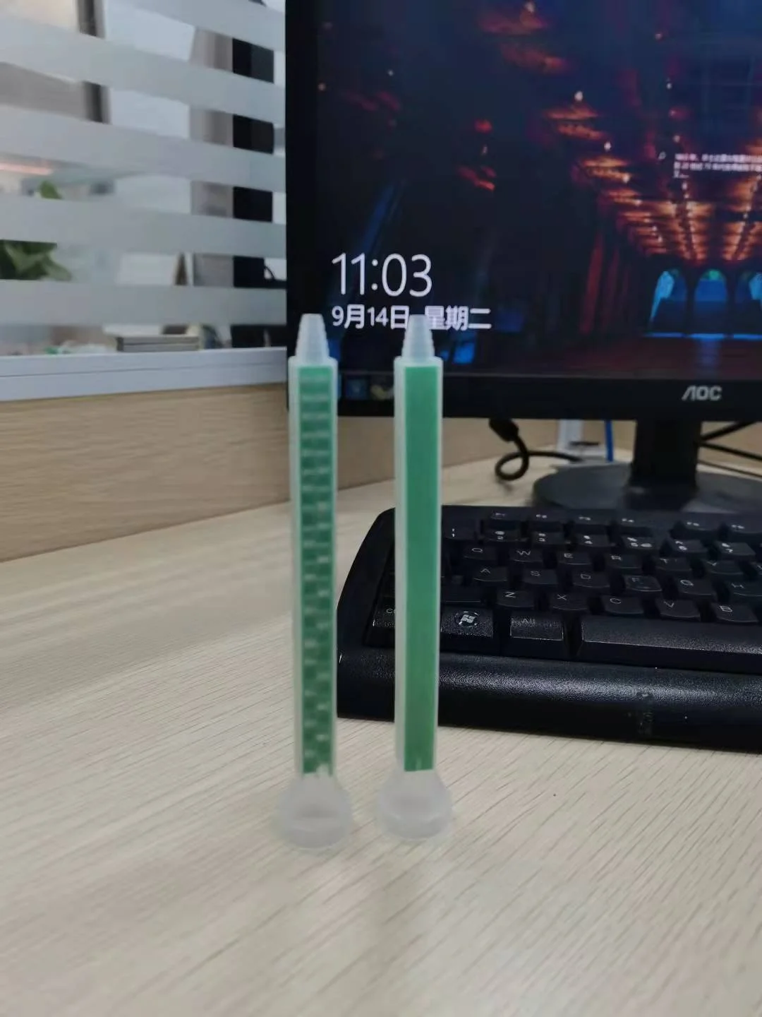 MB7.5-24 Two-component Adhesive Static Mixer Tip Disposable Quadro Mixer for Meter Mix Dispense