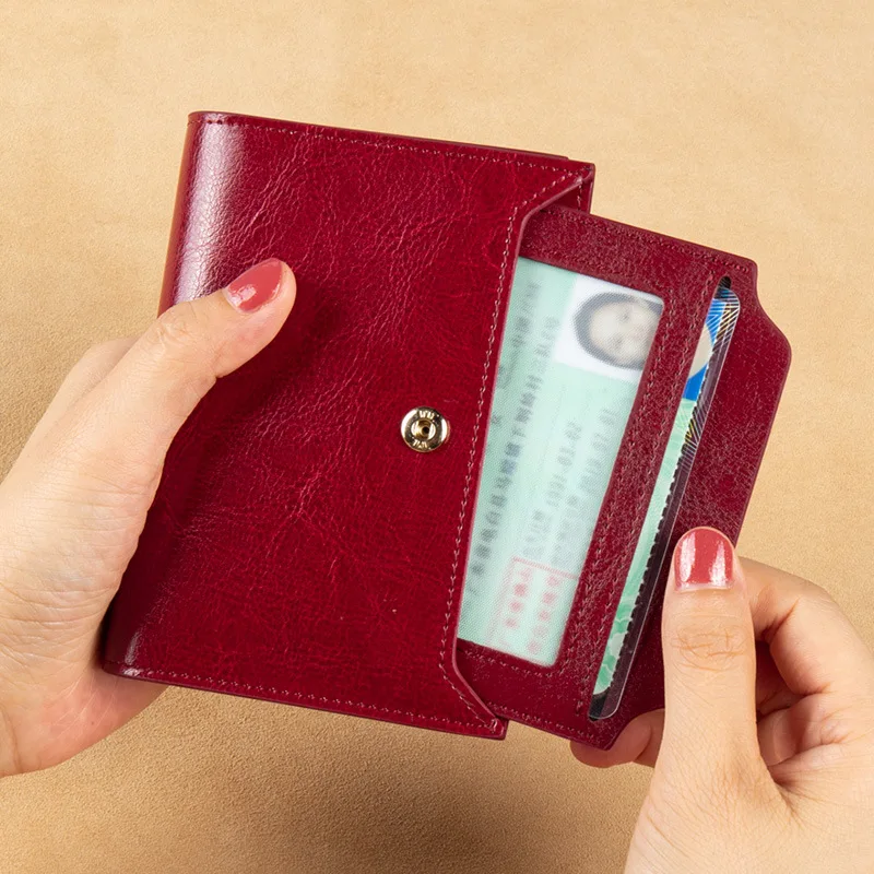 Женские кошельки с RFID-защитой и защитой от кражи модный вместительный бумажник из натуральной кожи на молнии кошелек держателем для карт