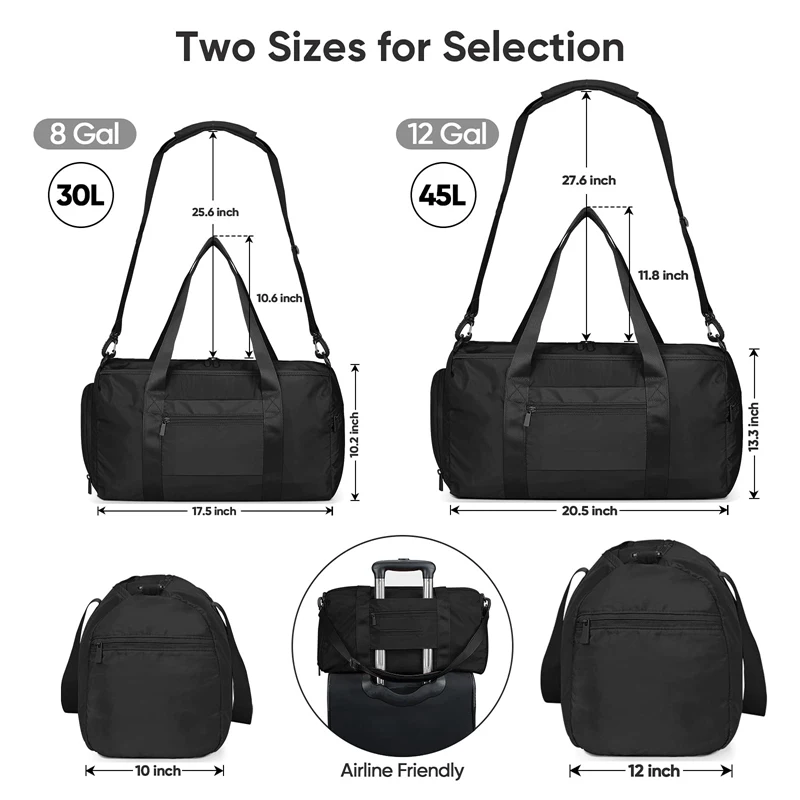 Custom Gym Bag for Women and Men Small Duffel Handbag Sports Spend the Night With Shoulder Strap Luggage Gymbag