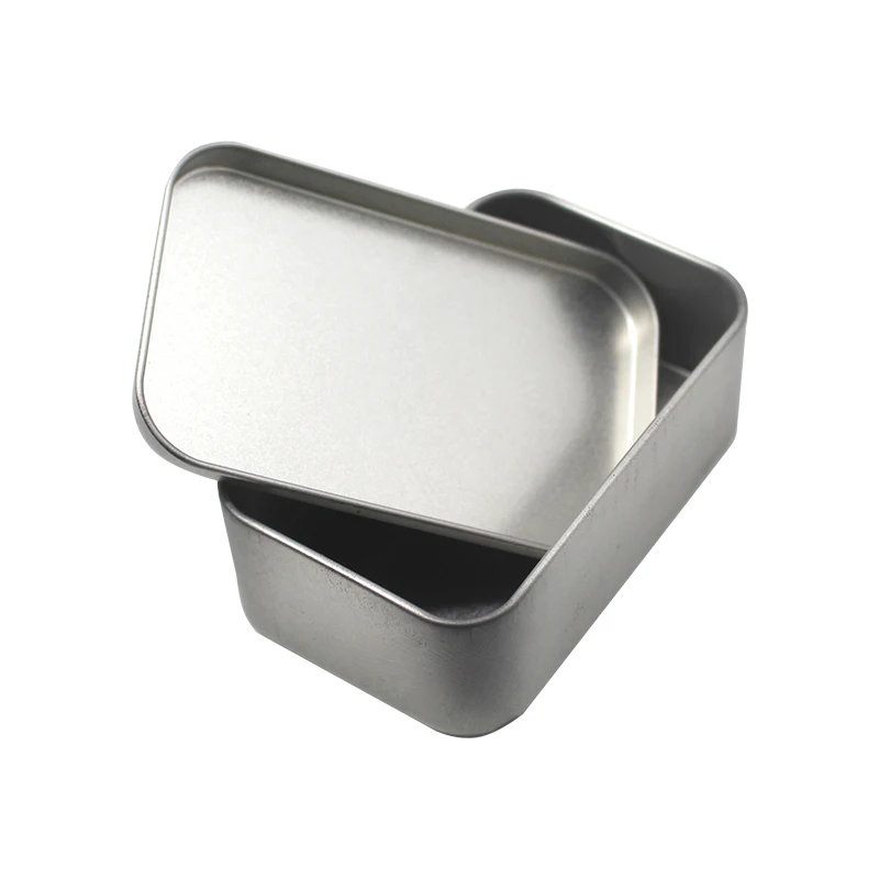 rectangle Collection Container Tin Boxes for Travel Gift Wedding Favor candy Can Tea Metal Packaging Box