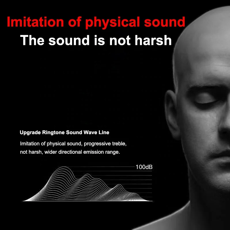 New Update Electric Bike Bell IP65 Waterproof Anti-dust Bicycle Electric Horn With USB Charging Exquisite Bicycle Electric Horn