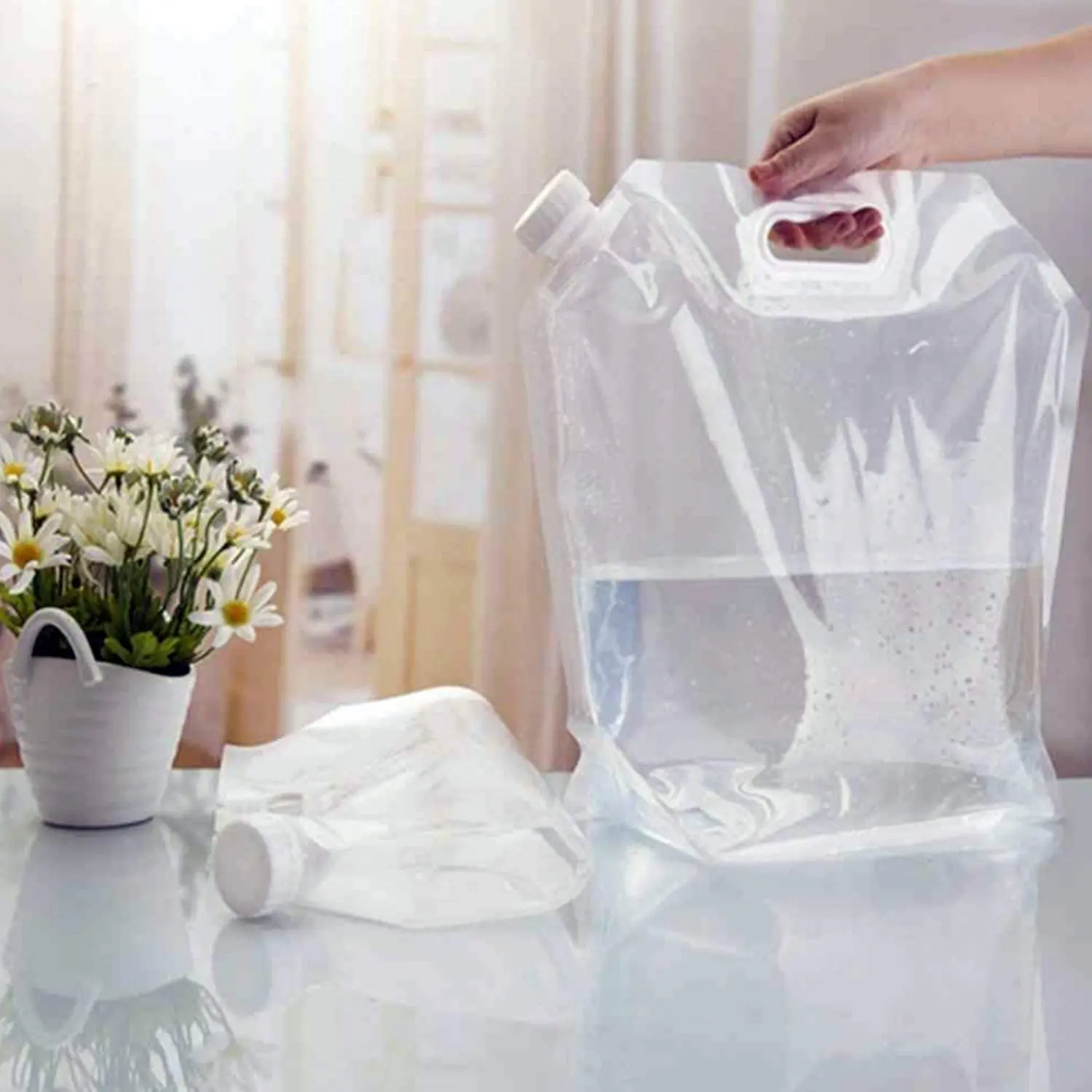 Custom design Folding reusable storage bags kangen 5L water bag