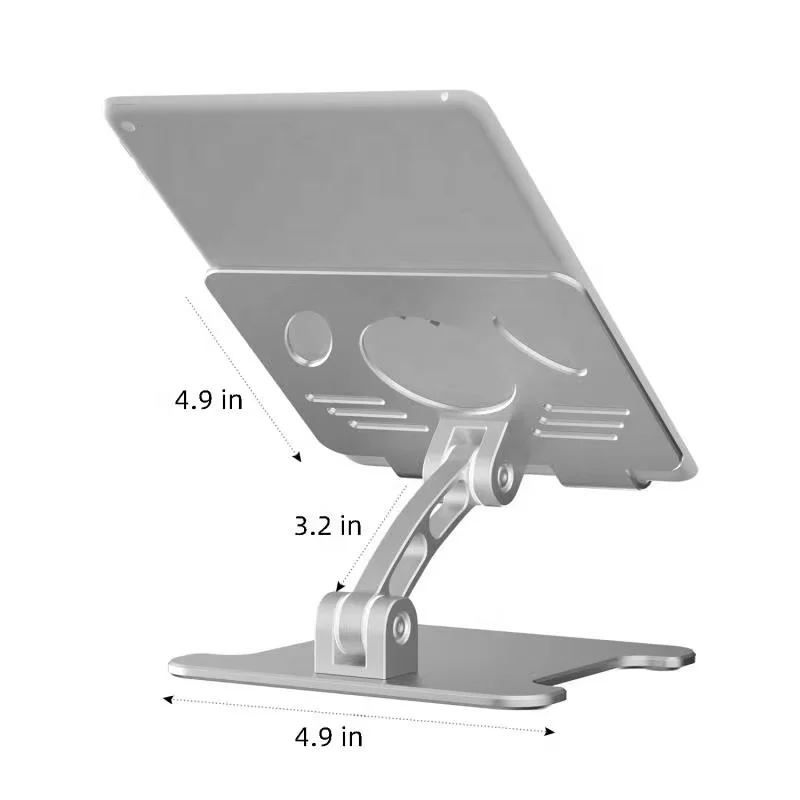 Aluminum 20 Years Quality Assurance Foldable Phone Holder Stand for 13 Inch Tablet pc iPad Air/Pro/Mini Phones