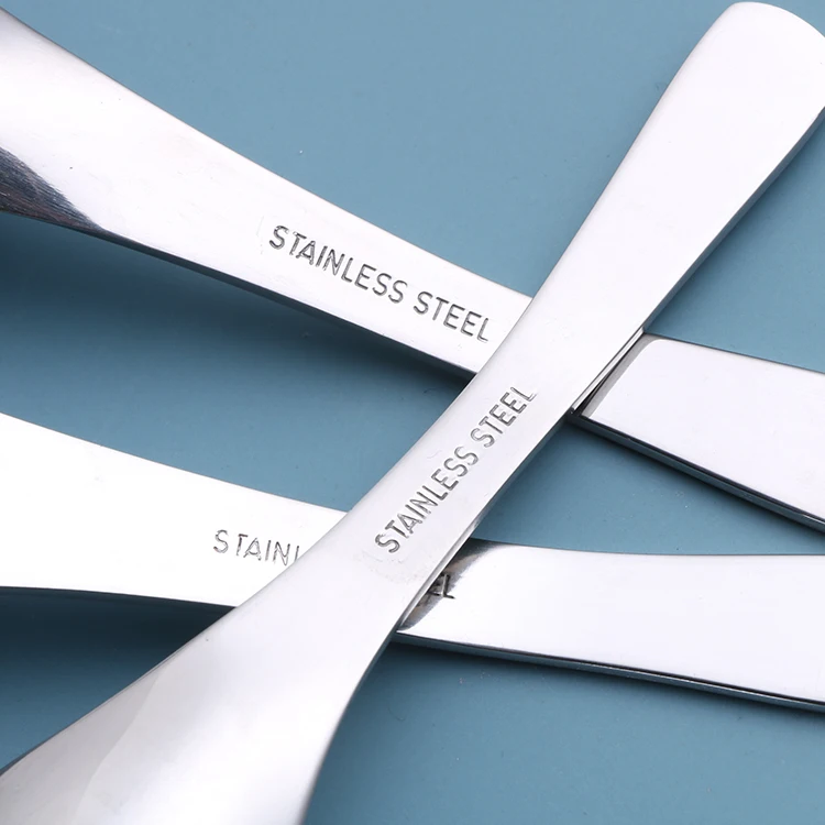 Wholesale Royal Thick Round Rice Spoon Stainless Steel Earl Spoon Metal Table Soup Spoon