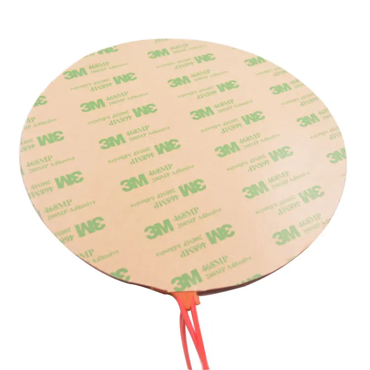Silicone heating pad heater 350mm-400mm  for 3d printer circular heat bed
