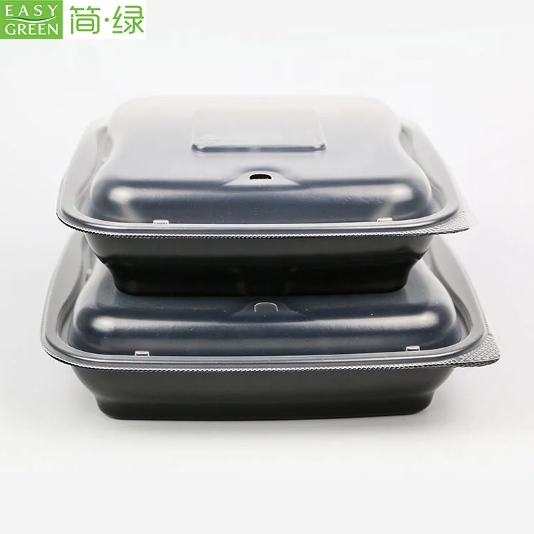 
Disposable OEM restaurant take away plastic pp microwavable food container with lid 
