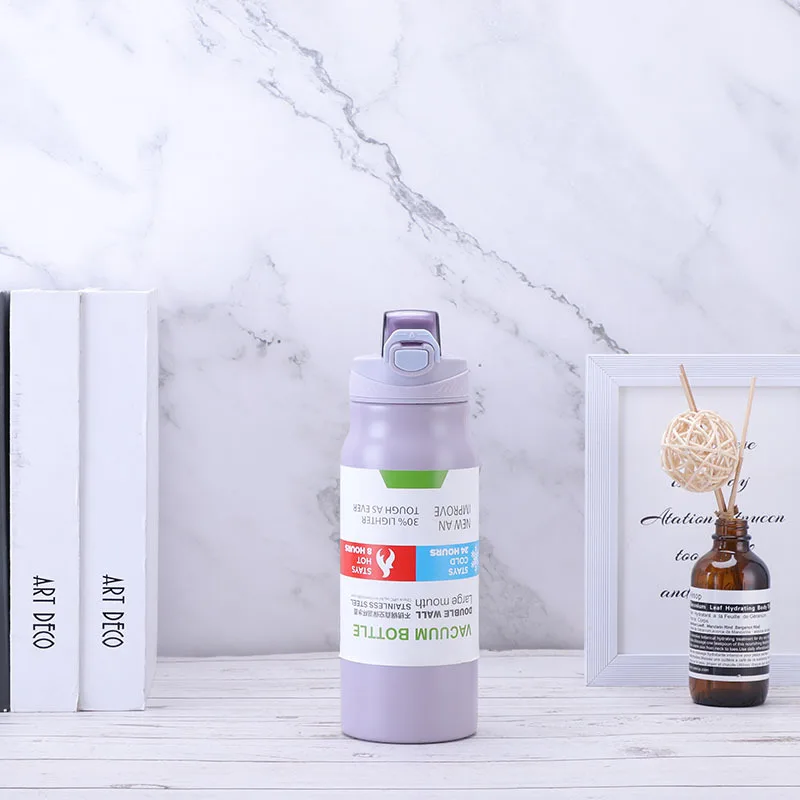 Feiyou fashion sports wholesale double wall portable stainless steel vacuum thermos gift water bottle