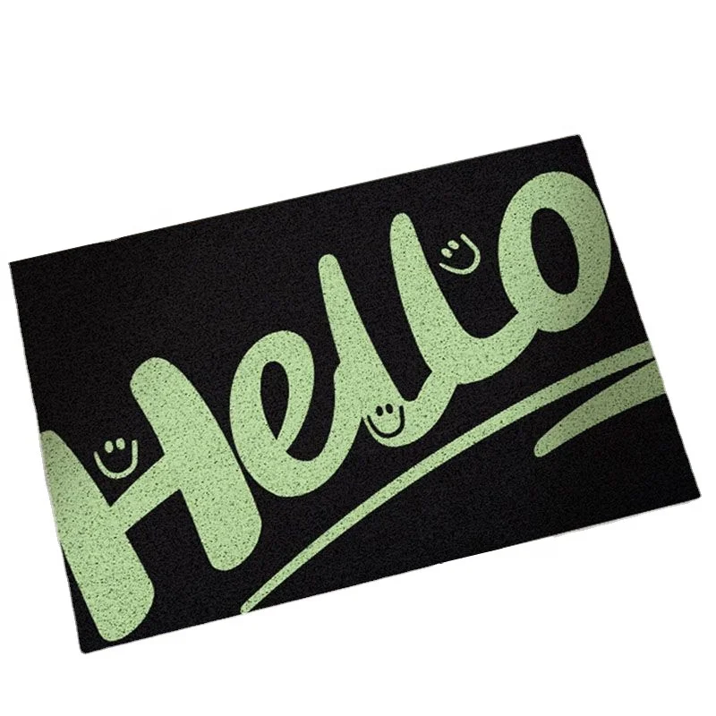 Индивидуальный печатный логотип для внутреннего и наружного ПВХ катушки дверной коврик