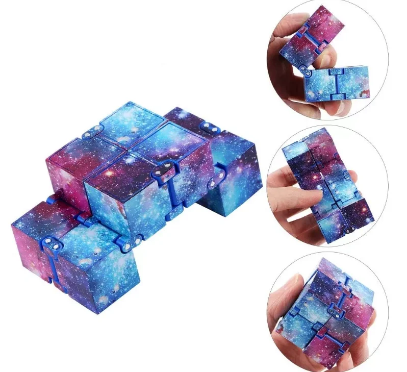 Wholesale Anti anxiety stress Magic Infinity Cube Fidget Cube Finger Toy for Kids Adults Office