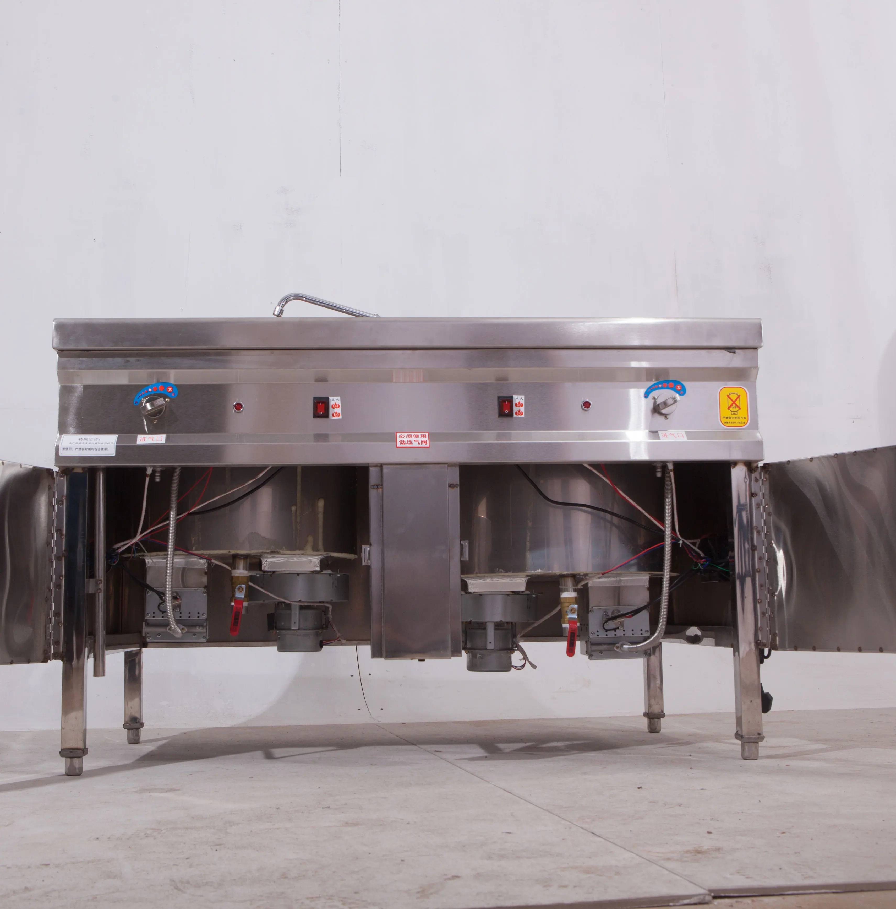 Factory Supply Stainless Steel Full Set Industrial Fast Food Restaurant Hotel Commercial Standing Pasta Noodle Cooker