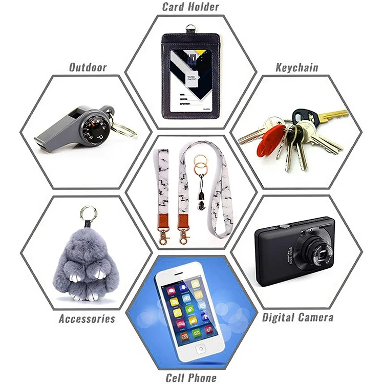 Custom Sublimation Wallet Phone Key Card Holder Short Wrist Keychain Strap Custom Leather Key Lanyard Short Lanyard