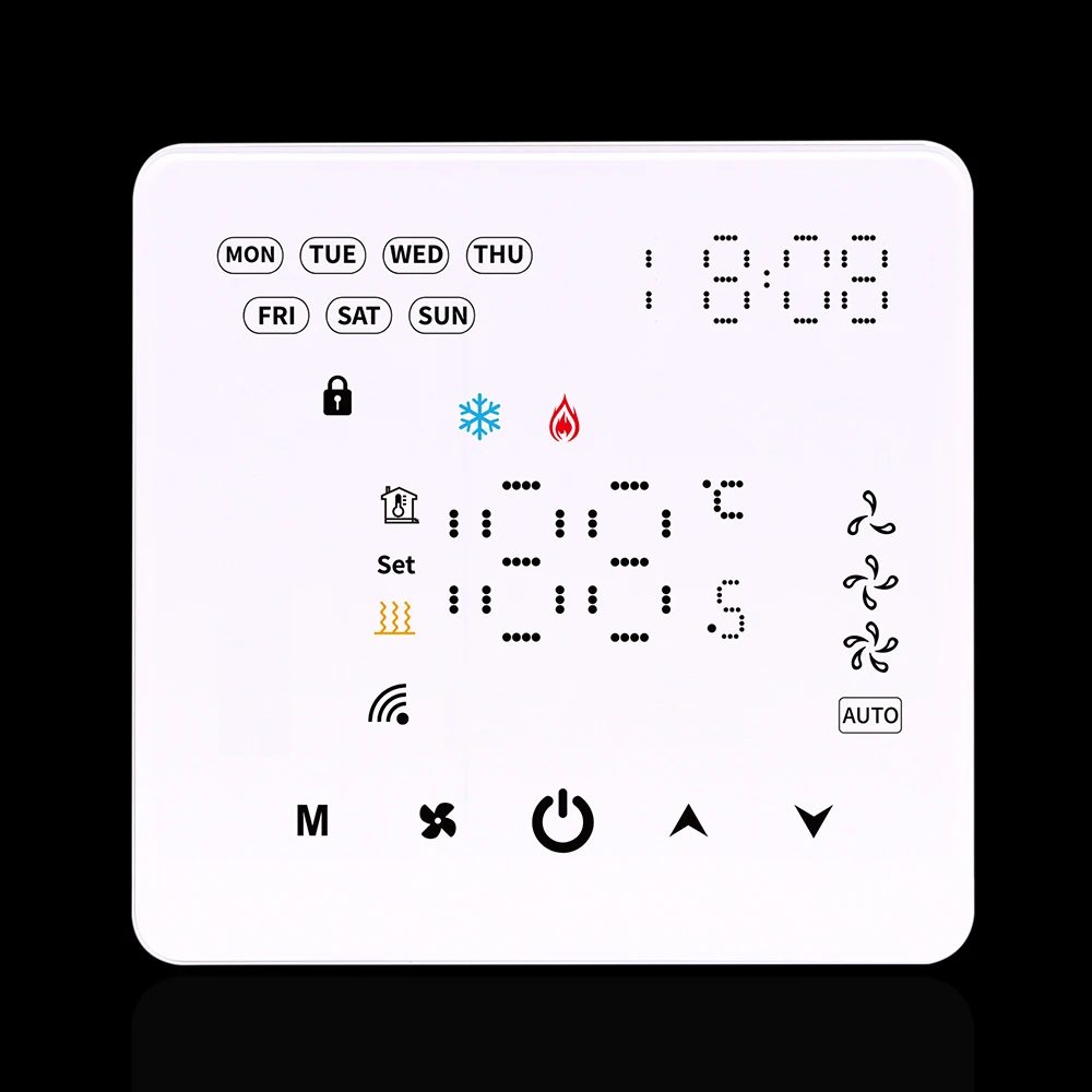 Modbus Fan Coil Room Temperature Controller WIFI FCU Thermostat