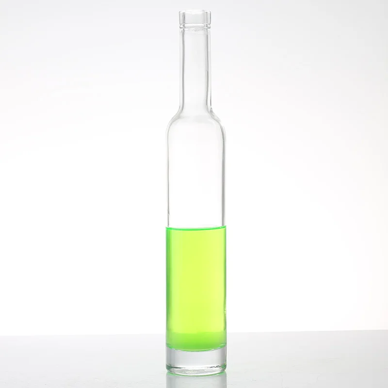Letter popular shape 500 ml 700 ml 750 ml spirits whiskey vodka brandy liqueur clear glass bottle with cork lid