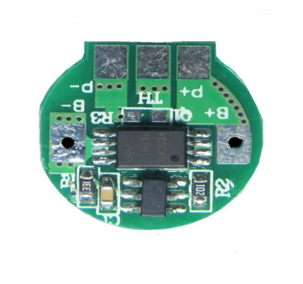 Custom 18650 pcb pcm module round cylinder 1S 2A 3A li ion  battery bms system