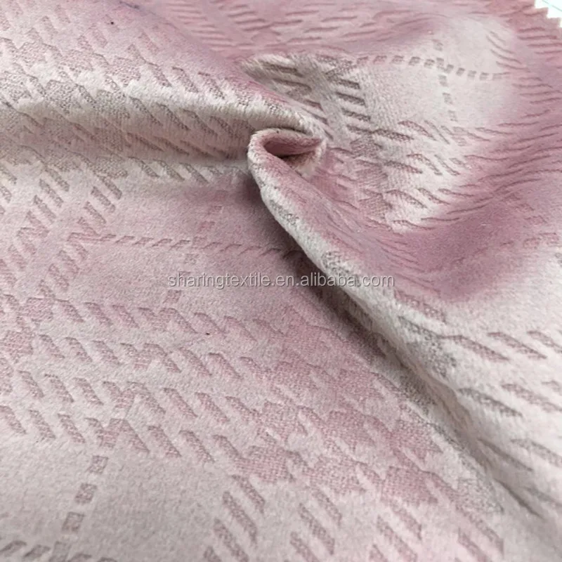 Stock Lot Warp Knitted Jacquard 3D Embossed Tricot Polyester Knitted Microfiber Velvet Terry Fabric For Sofa Cover And Cushion