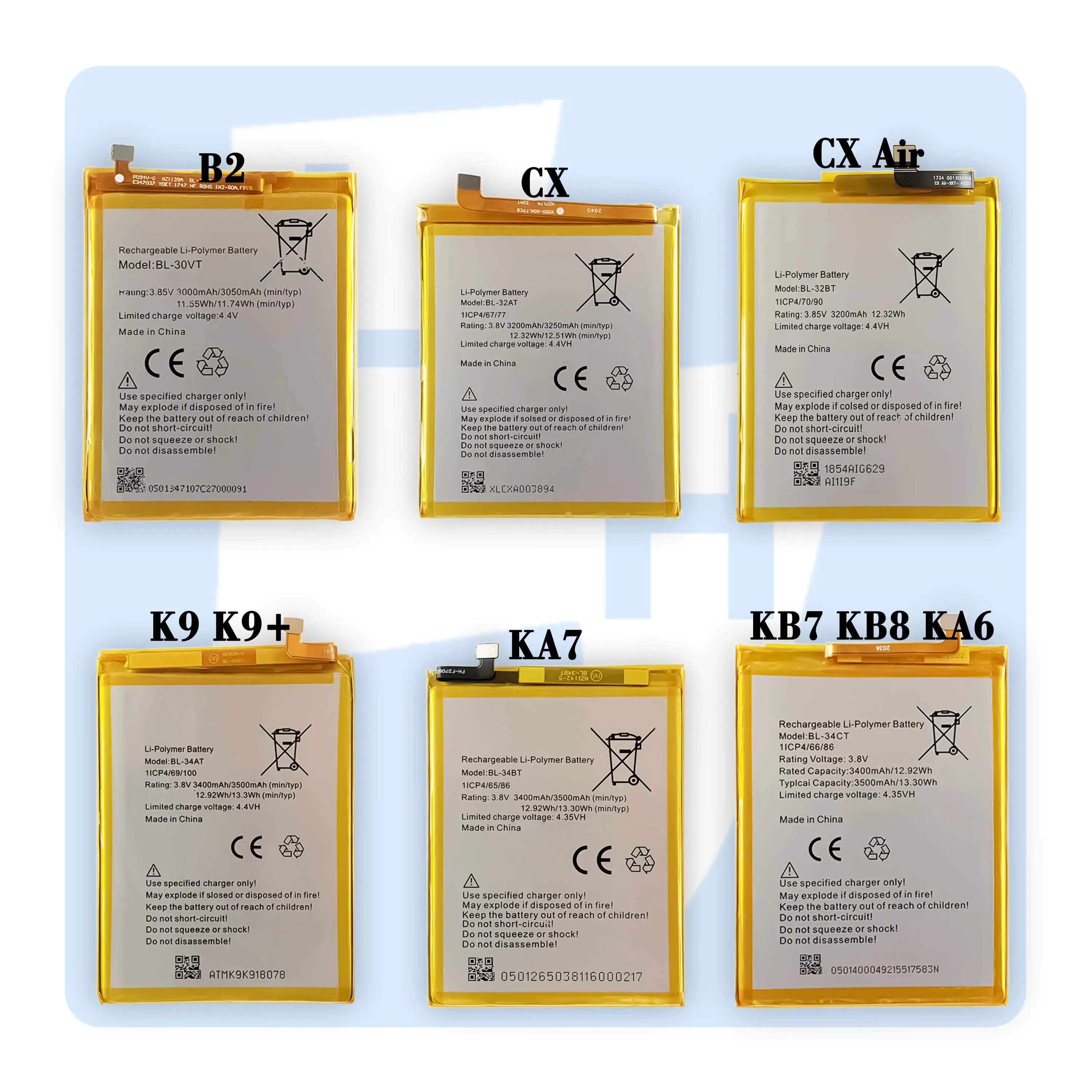 Аккумуляторная батарея OEM W4 WX4 W5 K7 K8 Lite WX5 J8 L5 L7 L8 Plus L9 i7 F1 F2 для мобильного телефона Tecno i5 Pro