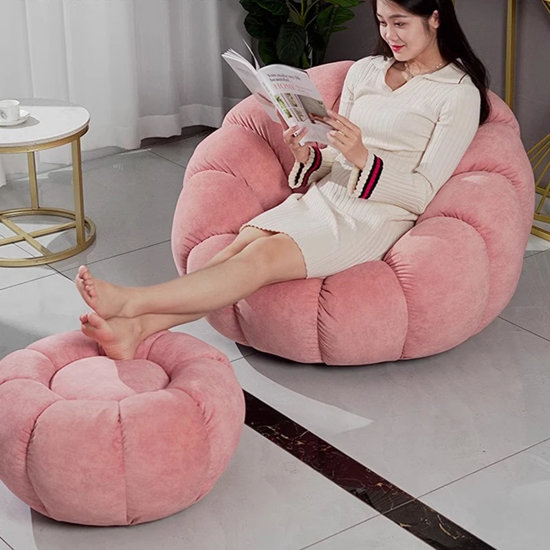 Minimalism Style Couchs Living Room Furniture Living Room Lounge Chairs Modern Interior Furniture Pumpkin Shaped Sofa
