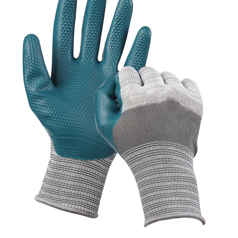 Manufacturer Custom Wholesale Work Latex Coated Gloves Cheap Safety Latex Gloves