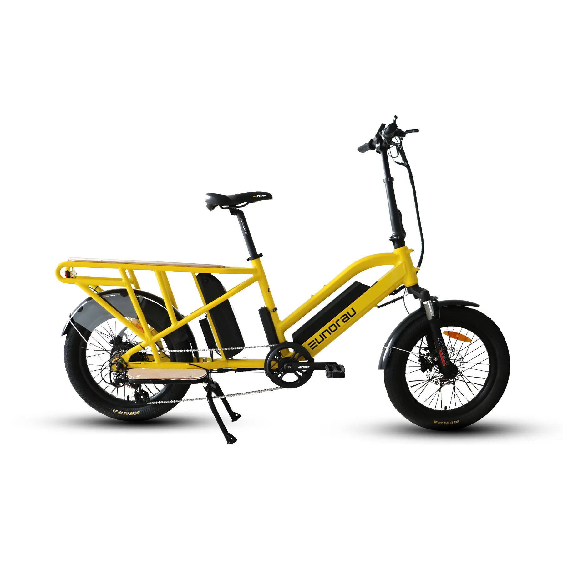 USA 2 Wheel Cargo Bicycle E Bike 48v 500w Dual Battery Classic Pedal Assist Family Long Tail Adult Electric Cargo Bike For Sale