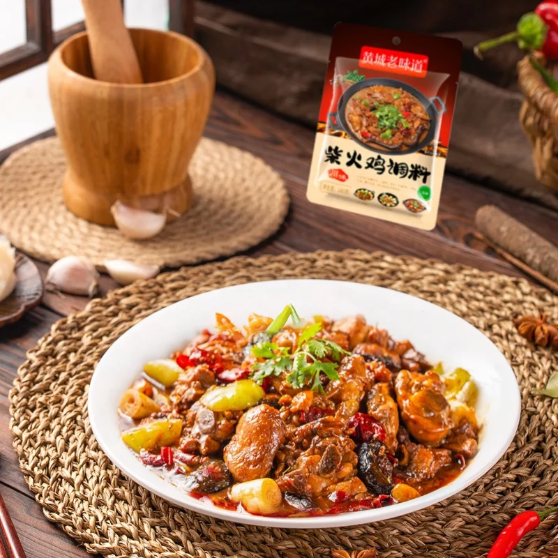 Tianchu 180g Factory Outlet Chinese Food Chicken Seasoning Stir-fry Chicken Cooked Spicy Cooking Condiments Roast Chicken Sauce
