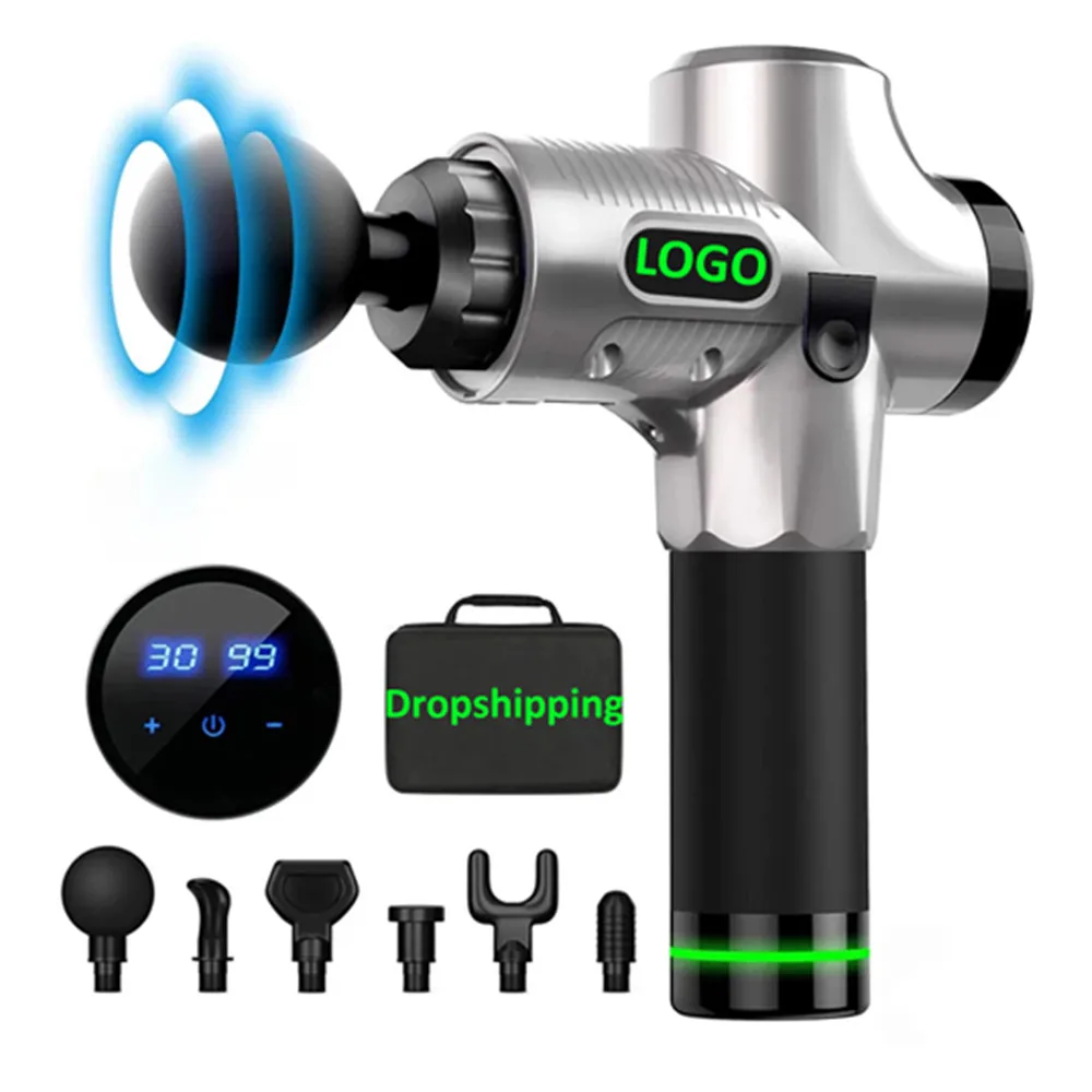 Best 2021 Rechargeable Hand Held Massager Deep Tissue Muscle Massage Tools Vibrate for Women Male Foot Muscles Blood