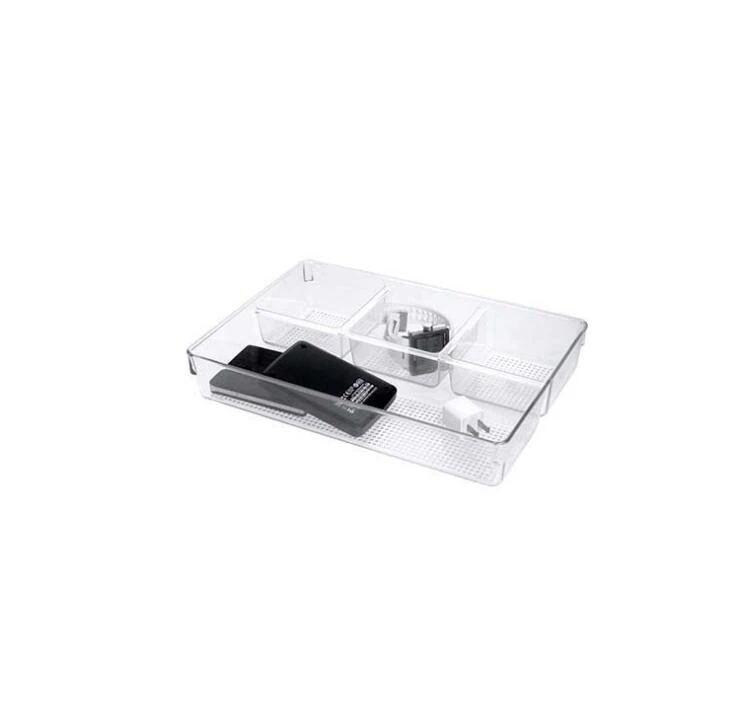 Removable Expandable storage box plastic Cutlery Tray Desk Kitchen Drawer Organizer for Utensils Holder