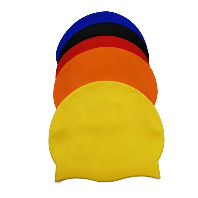 50g Adult Seamless Silicone Swim Cap 100%Silicone Leak Proof Swimming Caps Custom Logo Low MOQ